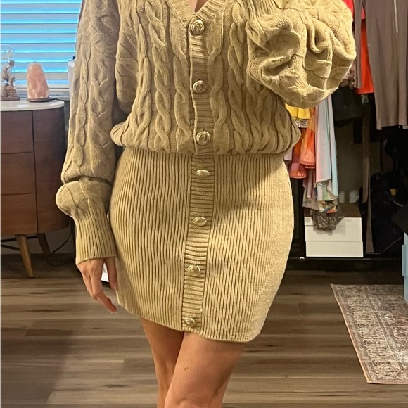 Retrofete Tala Cable Knit Cardigan Dress - Picture 8 of 8